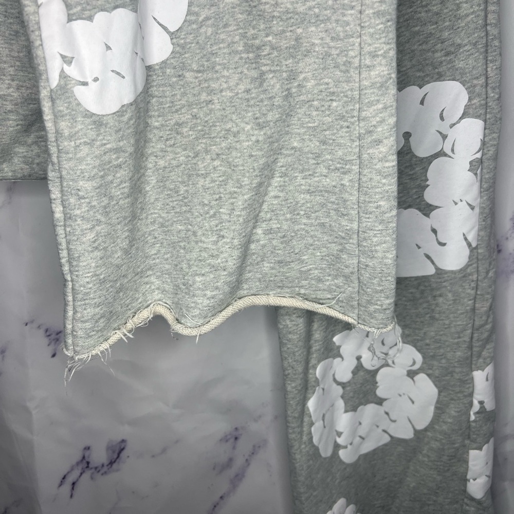 Four Cactus Grey Wide Leg Sweatpants Sz L - Picture 2 of 5